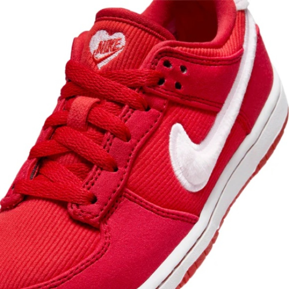Nike Dunk Low Valentine's Day Red Pink FZ3549-612 PS Size/ FZ3551-612 TD Size - Picture 12 of 16